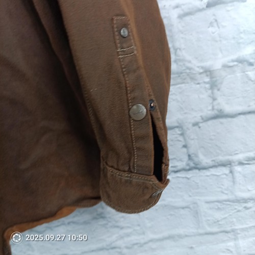 Jeremiah Shirt Mens Extra Large Brown Snap Front Western Shacket Workwear Casual - Picture 10 of 10