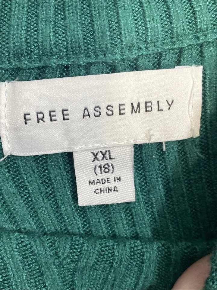 Vestido suéter nórdico Fair Isle montagem grátis meninas 18 XXL verde festa de férias - Imagem 4 de 4