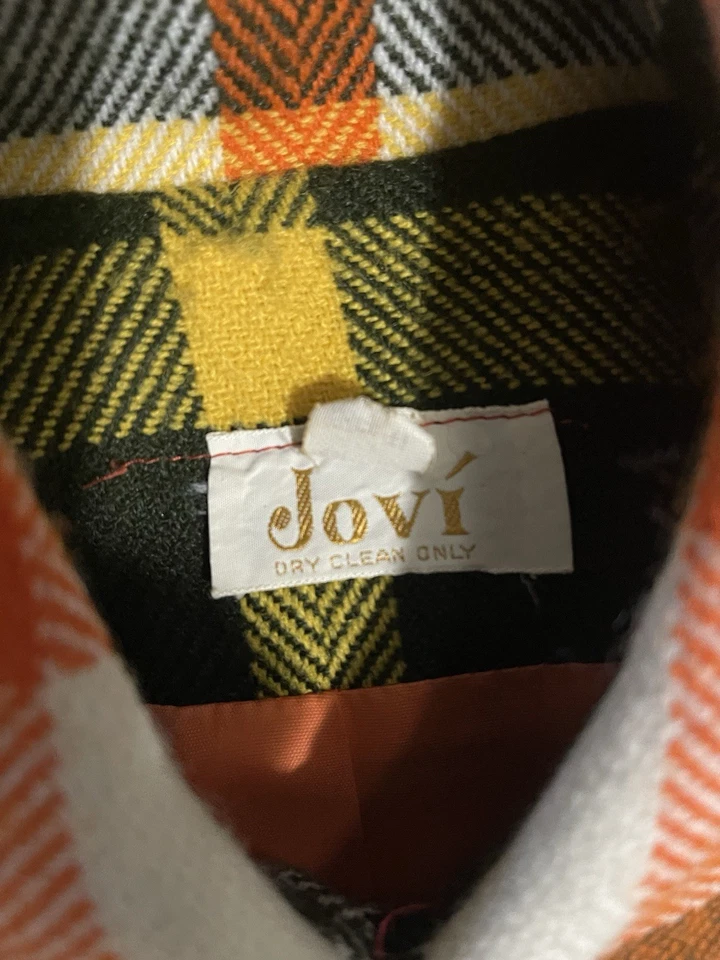 Vintage Jovi Plaid Wool Blend Skirt Set Size 11 Cropped Jacket + High Waist Mi - Image 3 of 4