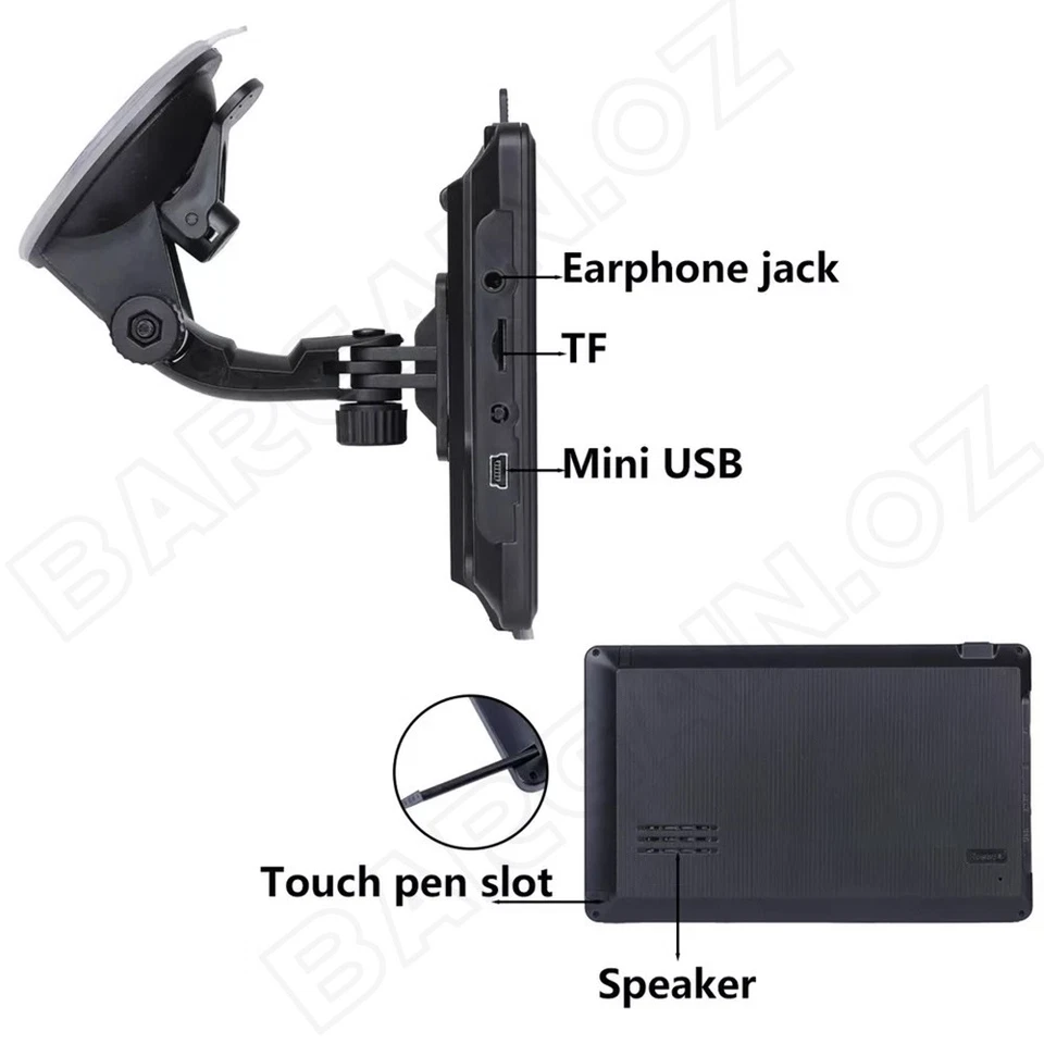 7 Inch Car Sat Nav for Car GPS Navigation with Australia Map Free Updates AU NEW - image 2 of 4