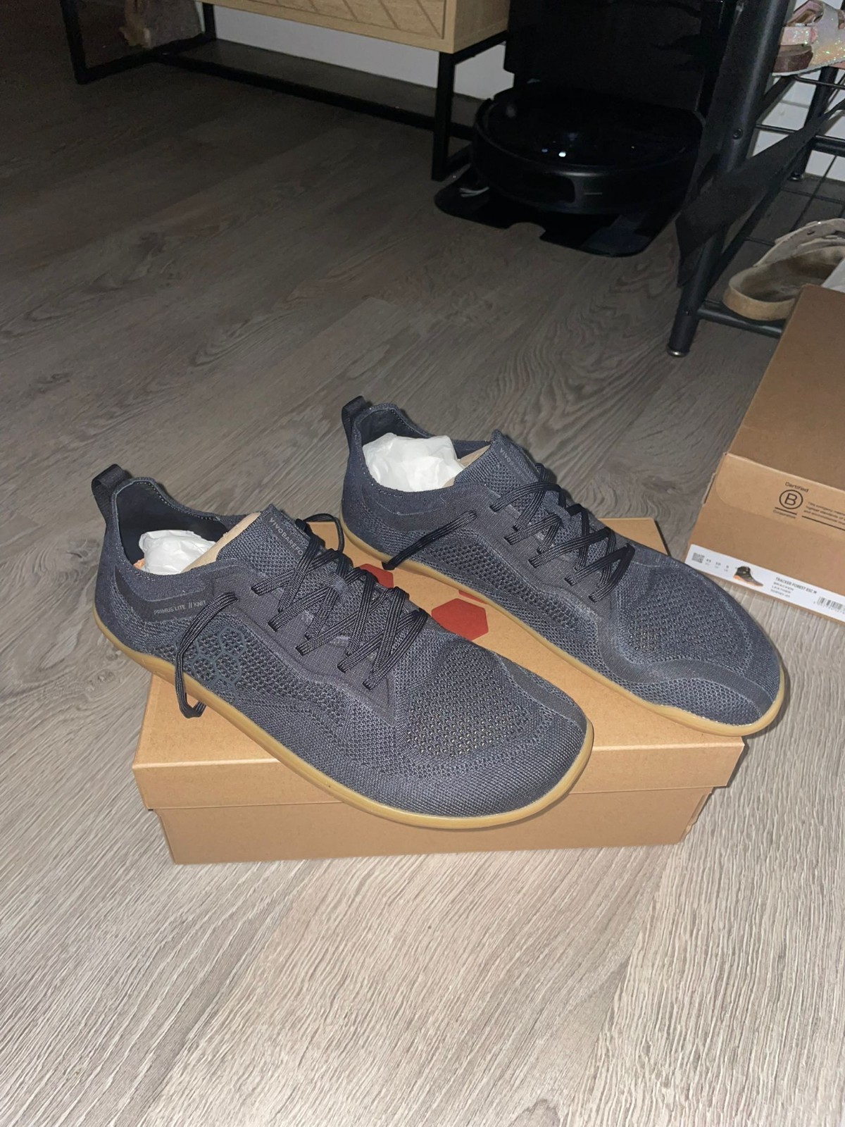 Vivobarefoot Primus Lite Knit Natural Mens Colour Eclipse Mens Size UK 10