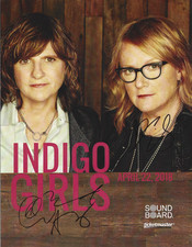 Indigo Girls SIGNED 8.5x11 Sound Board Concert Show Promo Photo #2 COA Autograph
