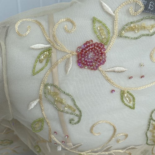 Libra Pale Gold Embellished Dress & Matching Bolero Mother Of The Bride Size 10 - Picture 18 of 24