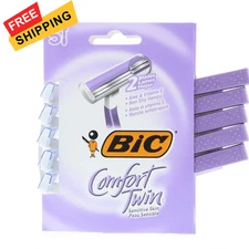 Bic Comfort Twin Shavers Sensitive Skin 5 Each 