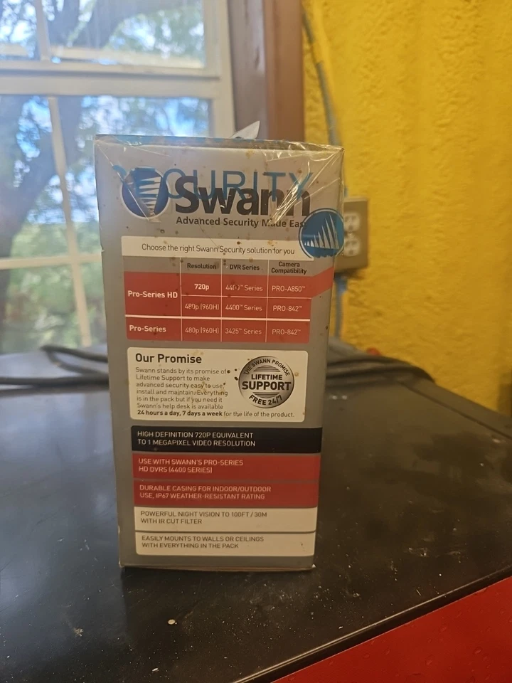 Cámara de seguridad día/noche Swann Pro A-850 HD.  720P. Uso con DVR. Resistente a la intemperie. Foto 3 de 4