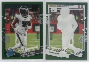 2023 Panini Clearly Donruss Rated Rookie Green /25 Jalen Carter #64 Rookie RC