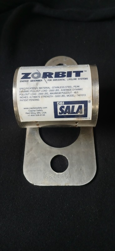 DBI Sala Zorbit Energy Absorber Spring Lifeline Fall Protection
