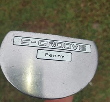Yes! Putter C-Groove Penny Mid Mallet Steel Shaft 34.5" Right (RH) Needs  Grip