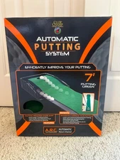 Club Champ Automatic Putting System w/ Ball Return-Indoor Practice 7' Green Mat