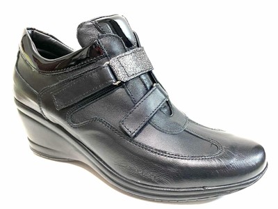 SCARPE SNEAKERS CASUAL DONNA JANET E CO 502 PELLE NERO ORIGINALE AI 2021 |  eBay