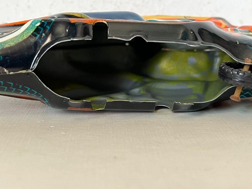 Vintage Mexican PORTILLO Friction tin toy Motorcycle Racing Bike Incomplete - Picture 7 of 8