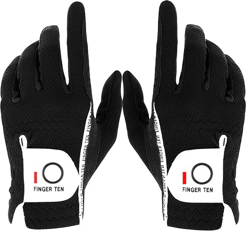 Men's Golf Glove Rain Grip Pair Both Hand Fit Small Medium Large XL XXL