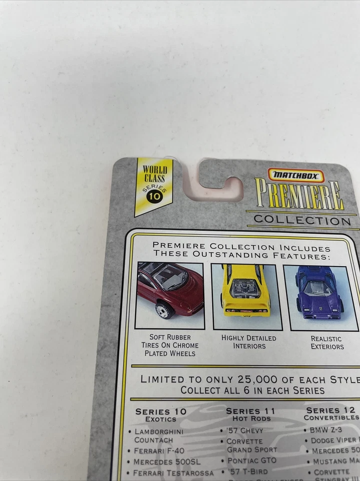 Matchbox Premiere Collection Ferrari F-40 Yellow Series 10 BRAND NEW - Image 3 of 4