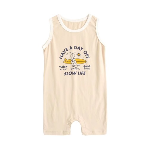 Sanlutoz Summer Baby Boy Romper Short Sleeve Cartoon Outfit (156) - Picture 6 of 8