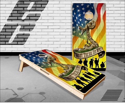Gadsden Flag Cornhole Boards Bean Bag Toss Game