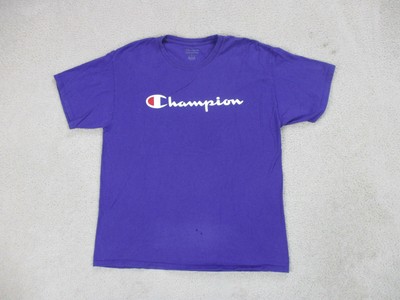 Champion Shirt Adult Large Purple White 