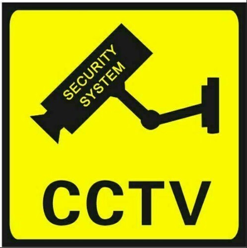 3 PCS Home CCTV Surveillance Security Camera Sticker Warning Decal Signs - Picture 2 of 5
