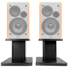  2 8  Black Bookshelf Speaker Stands For Edifier R1280T Bookshelf Speakers