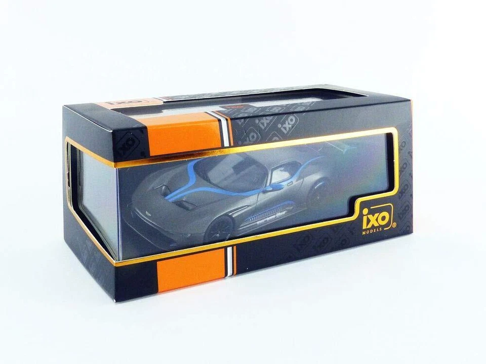 ASTON MARTIN VULCAN GRIGIO OPACO BLU LANES 2015 IXO MOC298 1:43 GRIGIO DIE CAST - Immagine 2 di 2