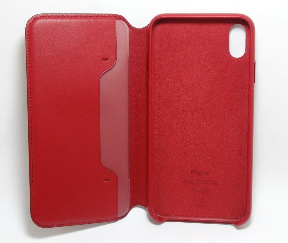 iPhone - iPhone XS Maxレザーフォリオ - (PRODUCT)RED Apple Leather Folio Case for iPhone XS Max - (PRODUCT)RED