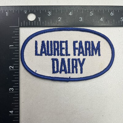 LAUREL FARM DAIRY Advertising Patch - Milk & Dairy Products 01WJ