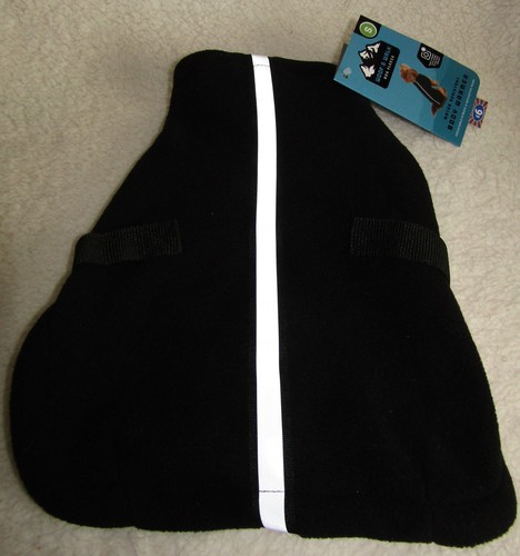 Dog Water Resistant Bodywarmer Fleece With Reflective Stripe Black Small BNWL - Picture 6 of 12