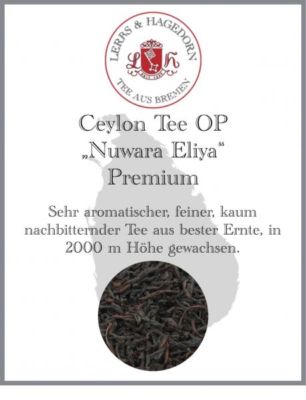 Ceylon Tee OP Nuwara Eliya Premium 1 kg