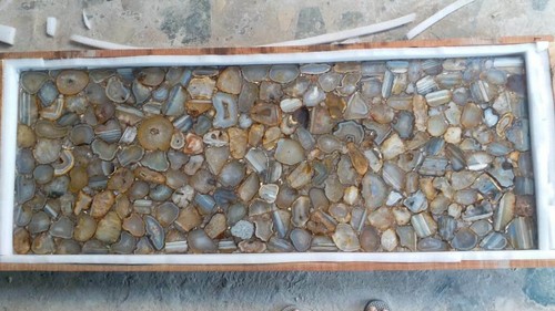 4'x2' dining coffee center marble table top inlay multi agate decor home decor - Picture 3 of 4