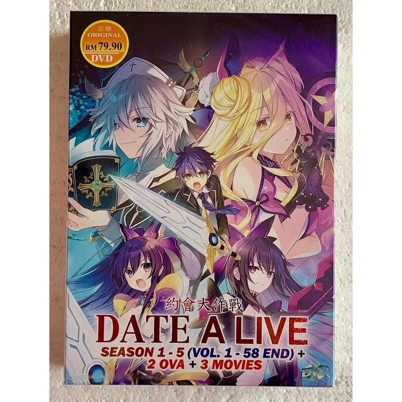 DATE A LIVE SEASON 1-5 VOL.1-58 END + 2 OVA + 3 MOVIE ANIME DVD ENGLISH DUBBED - Image 2 of 4