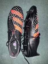 Mens Adidas Rugby Predator Malice FG Size UK 13 Black Red FZ5377 BNWOB RRP &pound;180