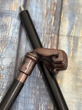 Antique Copper Walking Stick Premium Quality Style Punch Head Handle Handmade