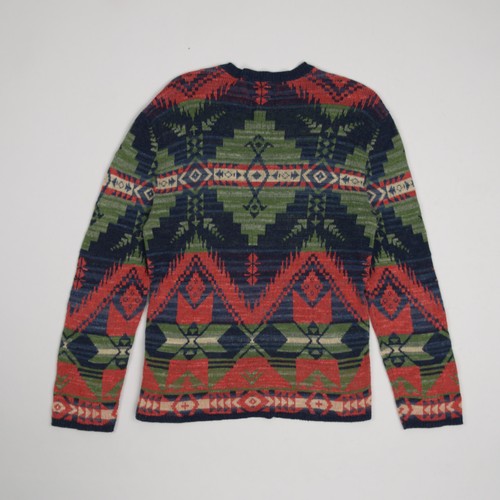 Ralph Lauren Denim & Supply Aztec Navajo Knitted Henley Sweater Sweatshirt M - Bild 6 von 6