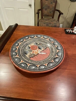 Vintage 17.5” Tonala / Tlaquepaque Pottery Charger / Wall Plaque - Image 1 of 4
