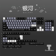 New Galaxy Planet Theme 134 Keycaps PBT Cherry Height for Cherry MX Keyboard