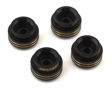 Samix SCX10 III Brass Shock Spring Cups (Black) (4) [SAMSCX3-4047]