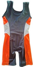 Matman wrestling singlet spandex weightlifting one piece chest sweep size medium