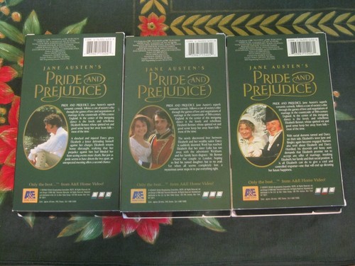 ~A&E~BBC~JANE AUSTEN'S PRIDE AND PREJUDICE~6 VHS BOX SET~TESTED~VG~COLIN FIRTH~ - Picture 10 of 12