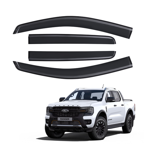 4 Stück Windabweiser Regenabweiser für Ford Ranger T9 2023-2025 Wildtrak Raptor - Afbeelding 14 van 14