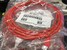 LOT OF 10 TE Connectivity Cat6 Ethernet Cable 8ft 2.5m Red cat 6