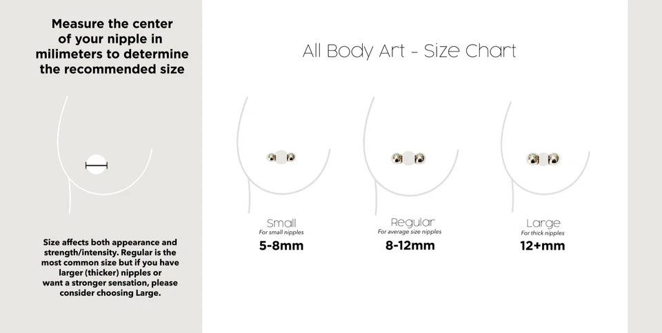 Bola de pezón falsa no perforante barra magnética perno imitación piercing joyería corporal Foto 2 de 4