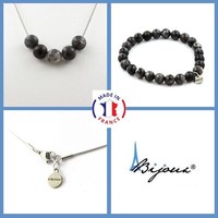 ParüRe Schmuck Armband Halskette 5 Perlen Labradorit 8 Mm. Kette In GrößE Pers