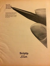 Scripto Pens, Full Page Vintage Print Ad