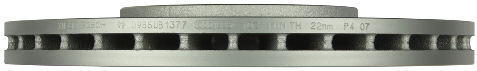 Para Volkswagen Beetle Bosch 1999-2010 QuietCast Disco Freno Rotor Delantero 2000 2001 Foto 3 de 4