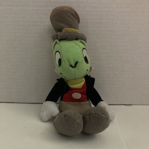 Peluche de cricket Disneyland Walt Disney World Jiminy-11" chapeau bronzé chaussures - Photo 1 sur 7