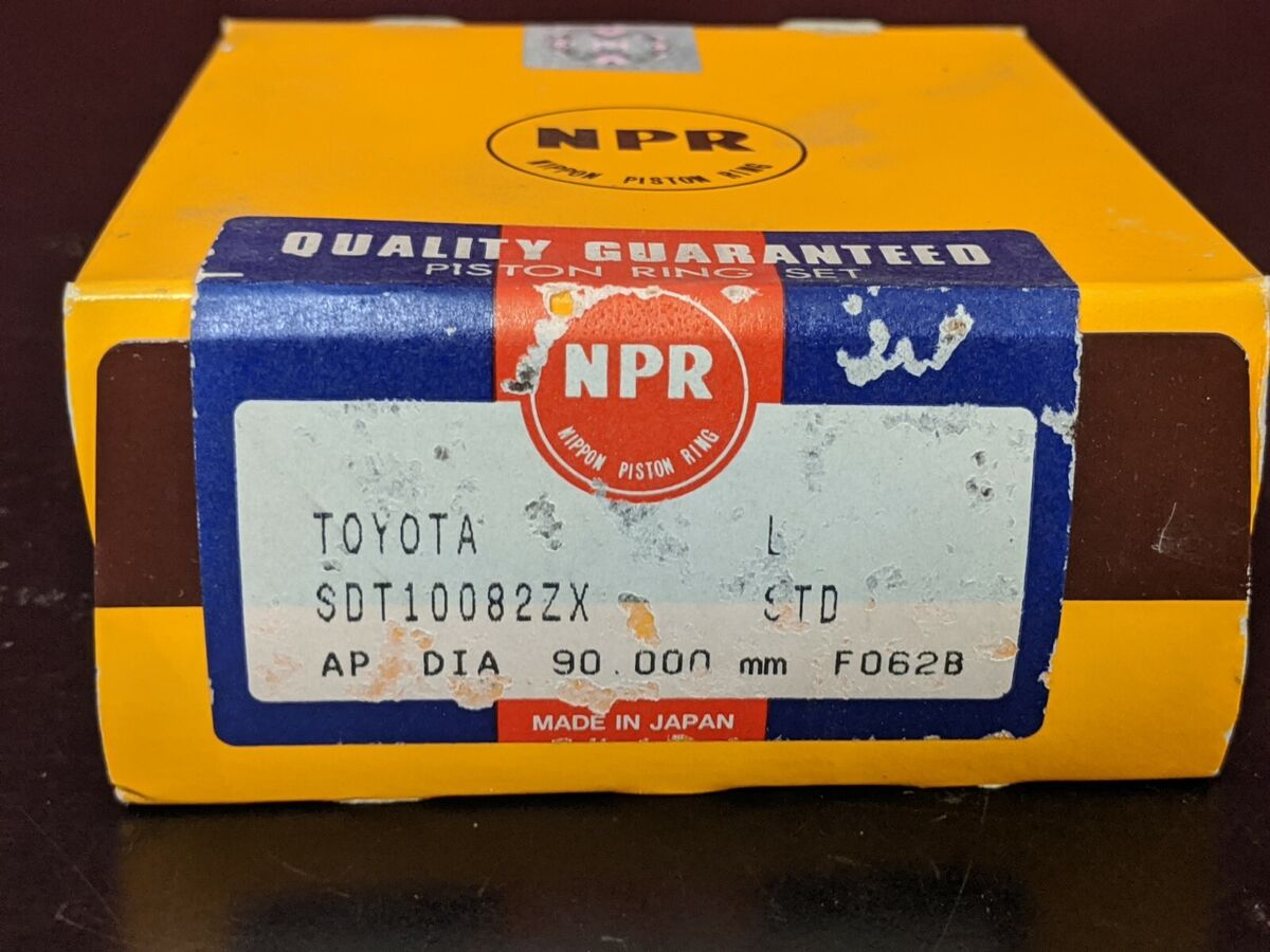 NPR SDT10082ZX STD TOYOTA L AP 90MM F062B PISTON RING SET NPR SDT10082ZX STD TOYOTA L AP 90MM F062B PISTON RING SET