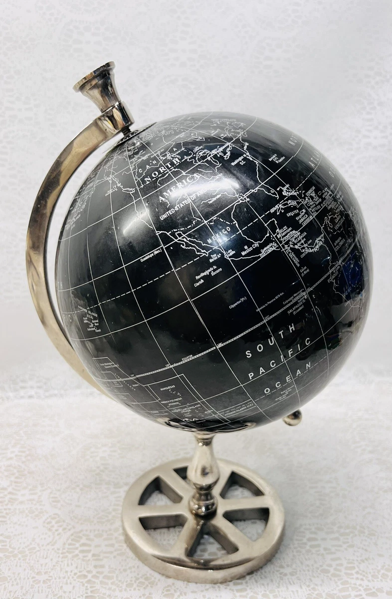 Black Vintage Original Antique World Globes & Celestial Globes for