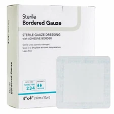 Dermarite Industries Bordered Gauze Pad, 6x6/4x4, 100 Count