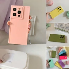 For iPhone 16 15 Pro Max 14 13 12 11 Square Corner Plain Shockproof Phone Case