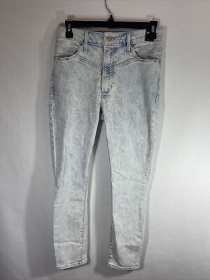 Abercrombie And Fitch Simone High Rise 4R 27 Women distressed Skinny Ankle Jeans