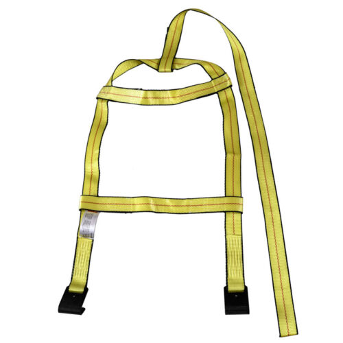 TWO (2x) DEMCO Car Basket Straps Adjustable Tow Dolly Wheel Net Tire Flat Hook - Picture 3 of 10